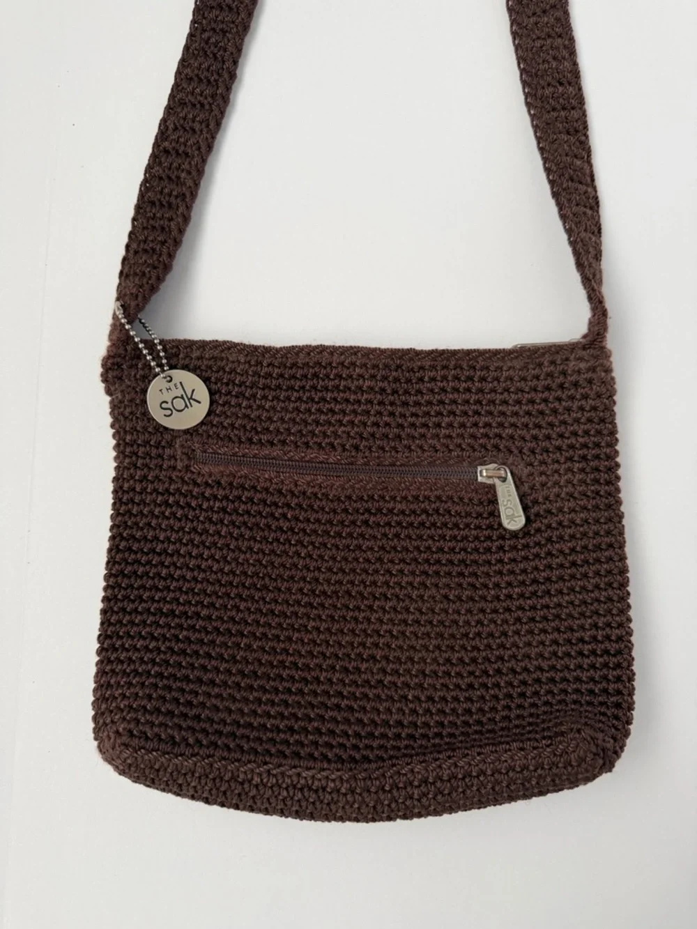 The Sak Brown Crochet Crossbody/Shoulder Bag